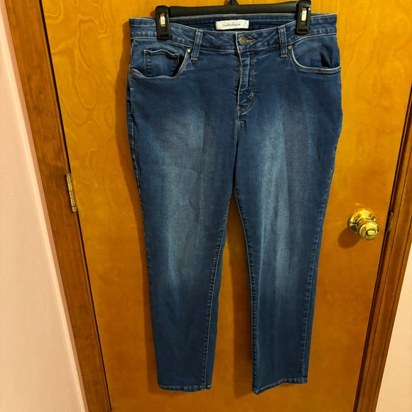 Croft & Barrow Stretch Jeans Size 12S Dark Blue - Picture 2 of 14
